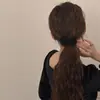 Faixa de cabelo com laço de veludo preto estilo francês retrô Corda de cabelo estilo Chanel Corda de cabelo nova outono e inverno Acessórios de cabelo
