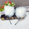 Gato Campana de Peluche Adorno para la Cabeza Orejas de Gato Diadema Orejas de Gato Diadema de Zorro Horquilla para el Cabello de Gato Femenina Accesorios para el Cabello