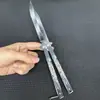 Venta Directa de Fábrica hoja sin abrir mariposa práctica cuchillo de sacudir la mano entrenamiento ejercicio de mano cuchillo mariposa juego cuchillo de juguete
