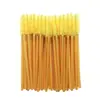 Herramientas Desechables para Extensiones de Pestañas Varilla Dorada Cepillo para Pestañas Cepillo para Cejas Peine para Pestañas Cepillo para Máscara de Pestañas Cepillo Espiral Herramientas para Pestañas