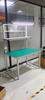 Banco de trabajo antiestático con luces para taller de línea de ensamblaje, línea de producción, ensamblaje de fábrica, mesa de operación de doble cara, mesa de inspección de productos