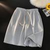 Shorts Waffle Masculino Verão Fino Novo Solto Casual Esportivo Marca Tendência Praia Estilo Americano Calças Comprimento Médio