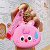 Bolsa de moedas de animal assexuado fofo e requintado em forma de chaveiro de boneca mochila produto de boneca acessórios criativos para carro