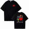 Camiseta feminina masculina manga curta um verão sem o coelhinho mau Novo álbum Harajuku manga curta solta