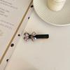 Vintage Gold Label Bow Hairpin Haircord French Girl Hairband All-match Bangs Clip Side Clip Acessórios para o cabelo 2023 Novo estilo