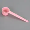 Cuchara Medidora de Plástico de Uso Diario con Escala, Cuchara para Mascarilla de Belleza, Transparente, Fondo Redondo, Fondo Plano, Duradera, Se Puede Imprimir con Logo