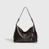 Comercio Exterior Popular Europeo y Americano Retro Bolso de Cuero Suave para Debajo del Brazo Bolso de Mano Casual Simple de Gama Alta Bolso de Hombro de Gran Capacidad