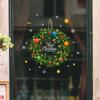 Ventilador Xi XL500 dupla face anel de Natal anel adesivos porta janela vitrine portas de vidro e janelas adesivos de parede decoração da sala de estar removível