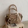Bolsa de almohada de moda estilo coreano con lunares transfronteriza, nuevo modelo 2026, bolso de mano de gran capacidad para el día a día, bolso de hombro versátil para llevar debajo del brazo