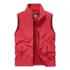 2026 Ropa de Trabajo Casual para Hombre de Primavera/Otoño Talla Grande Holgada sin Mangas Chaleco de Pesca para Exteriores Ropa para Hombre