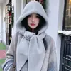 Gorro, Bufanda y Mascarilla Todo en Uno para Mujer, Forrado de Felpa, Cálido, Cortavientos, Gorro de Lana Tejido para Ciclismo de Invierno