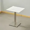 Conjunto de Mesa e Cadeiras para Refeição Rápida Combinação Hotel Restaurante Lanche Catering Mesa Comercial Loja de Chá com Leite Café Mesa Redonda Quadrada Pequena
