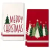 Toalha de Prato de Cozinha Popular de Natal Xiyin Temu Transfronteiriça Boneco de Neve de Natal Toalha Absorvente de Mesa de Jantar Decoração de Feriado