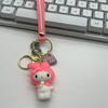 Llavero con colgante de perro de orejas grandes de PVC de goma suave con forma de muñeco de dibujos animados Sanrio Merlot para bolso de coche