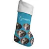 Calcetín de Navidad con Foto de Mascota Decoración Festiva Cuerda para Colgar Retrato de Perro y Gato Suministro de Calcetín de Navidad Personalizado