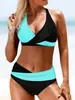 Bolso suave nuevo bandolera fina correa de hombro bikini sexy moda de verano para playa combinación de colores traje de baño para mujer venta al por mayor