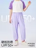 [Sensación Fresca de Seda de Hielo] Pantalones Deportivos de Protección Solar Jingqi para Niños, Pantalones Largos Finos de Verano para Niños, Pantalones Largos para Niñas, Pantalones Anti-Mosquitos para Bebé