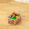 Caja de almacenamiento de artículos diversos, cesta de plástico para armarios del hogar, cesta de almacenamiento para refrigerios y juguetes, caja de almacenamiento grande, cesta de almacenamiento