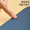 Papelera de escritorio con tapa abatible, estilo nórdico japonés original, caja de almacenamiento colorida y vibrante, pequeño cubo de basura