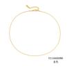 Emanco Acero Titanio Cadena Redonda de Serpiente Larga Collar de Acero Inoxidable para Mujer Sencillo Pareja Cadena de Hueso de Serpiente Europea y Americana Transfronteriza Cadena Clavicular