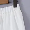 Moda Femenina Nueva de Verano Estilo Europeo y Americano Comercio Exterior Elegante Versátil Blanco Elegante Cuerda Gruesa Falda Larga