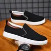 Zapatos de Lona para Hombre Casl Tenis para Hombre Ligeros Slip-on