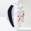 Diadema de diamante de Pascua nueva y popular transfronteriza, lindo y dulce, elemento de accesorios de conejo y zanahoria, accesorios para el cabello de vacaciones