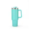 Taza de Hielo de Gran Capacidad de Primera y Segunda Generación 30Oz/40Oz Termo de Acero Inoxidable 304 Taza para Coche Taza de Coche con Popote