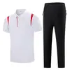 Conjunto de Uniforme Esportivo de Equipe Chinês para Homens e Mulheres, Camisa Polo Respirável de Secagem Rápida, Calça Comprida de Manga Curta, Uniforme de Treinamento com Logo Personalizado da Equipe