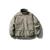 Northern Frontier Marca de Tendencia Estilo Americano Hombres Invierno 2025 Nuevo Render Chaqueta de Trabajo de Algodón Lavada para Hombre Abrigo de Algodón con Cuello Alto Chaqueta Acolchada de Algodón para Hombre