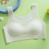 Nuevo Chaleco de Desarrollo para Niñas Verano Seda de Hielo Transpirable Sin Marcas Deportivo Anti-golpes Ropa Interior Delgada para Estudiantes de Secundaria