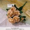 Ramo Falso de Capuchino de 9 Cabezas Simulado Arreglo de Flores Artificiales de Seda Flor de Plástico Decoración de Boda Decoración de Sala de Estar