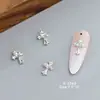 Accesorios Populares Transfronterizos para Uñas DIY: Cruz Chrome Hearts, Pedrería Suelta Brillante 3D, Pedrería Decorativa de Aleación en Forma de Corazón