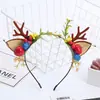 Nova Moda Mais Vendido Tiara de Natal com Galhos Vermelhos Tiara Super Fada Cabeça de Noz Tiara DIY Fábrica de Acessórios de Cabeça Atacado