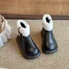 Dr. Infantil. Botas Martens 2026 Otoño Nuevo Estilo Moda para Niñas Botas Estilo Británico Niños Medianos y Grandes Mariposa Botas de Algodón con Felpa Tendencia