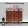 Pantalla Tejida de Enredadera de Pasto Pastoral, Mampara Plegable de Madera Maciza, de Moda para Hotel, Sala de Estar, Dormitorio, Pantalla Plegable Móvil Simple Otro