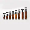 Frasco de Vidro Marrom à Prova de Luz para Loção 20-120ml Tipo Bomba Óleo Essencial Essência Tônico Spray Frasco Vazio Recarregável