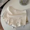 Calzoncillos tipo bóxer de algodón puro para mujer con longitud extendida, Antibacterianos de grado médico, Encaje de grasa mm, Talla grande, Calzoncillos tipo bóxer sin costuras dos en uno