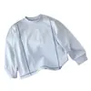 Outono de 2025 Nova Roupa Infantil Alo Camiseta Básica com Letras Meninos Meninas Manga Longa Camiseta Fashionável Estilosa Quente Top