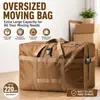 Bolsa impermeable de tela Oxford para mudanzas y embalaje, capacidad extragrande, bolsa gruesa para almacenamiento de edredones, bolsa gruesa de viaje para ropa