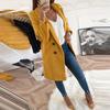 Abrigo de lana para mujer de otoño e invierno de estación europea, abrigo largo cruzado de Amazon para mujer, generación AliExpress.