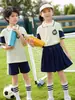 Uniforme escolar primário primavera e outono conjunto de três peças roupas de classe infantil traje de verão roupa esportiva jardim de infância Roupas de jardim verão