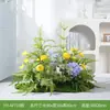 Plantas Artificiais de Flores Hy-Af7 para Decoração Suave, Plantas Verdes Falsas Populares para Paisagismo Interno e Externo, Decoração de Vitrine