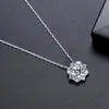 Colar Feminino Pingente de Zircônia Estilo Minimalista Novo Jinse Versátil para o Trabalho e Uso Casual Acessório de Corrente Curta para o Pescoço
