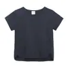 Camiseta de Verano para Niños 2026 Algodón Color Sólido Manga Corta Cuello Redondo Top Niños y Niñas Camiseta Básica de Verano Ropa Infantil Al por Mayor