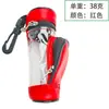 Bolsa de Cintura Pequena para Golfe Material PU Esportes ao Ar Livre Portátil Acessórios de Golfe Bolsa Pequena para Bolas Preta Vazia Homem