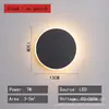 Lámpara de pared moderna minimalista para mesita de noche de dormitorio, luz de pared de alto nivel para fondo de TV, luminaria circular de iluminación para balcón de entrada nórdico