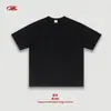 Camiseta de manga corta casual de ajuste holgado para hombre BK, de algodón de bambú y algodón puro, textura vintage, 190G, con un toque relajado