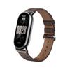 O Novo Modelo de Site Oficial é Adequado para Pulseiras do Relógio Xiaomi Mi Band 11/10/9/8, Pulseiras de Couro Genuíno com Padrão Xadrez, Pulseiras Esportivas Inteligentes Tecidas