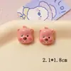 Animales Lindos de Dibujos Animados DIY Resina con Castor Rubí Accesorios para el Cabello Funda para Teléfono Móvil Agujero Zapato Hebilla de Zapato Llavero Material
